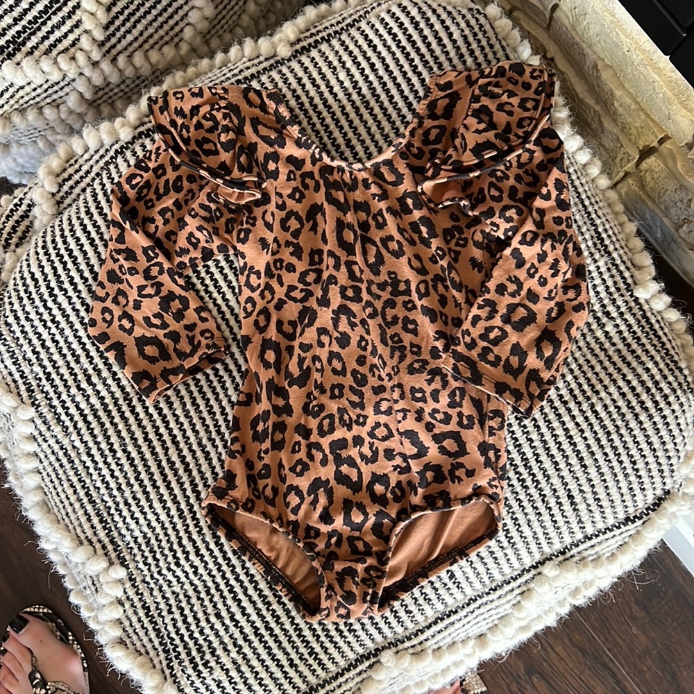 This Tribe Of Three Leopard body suit